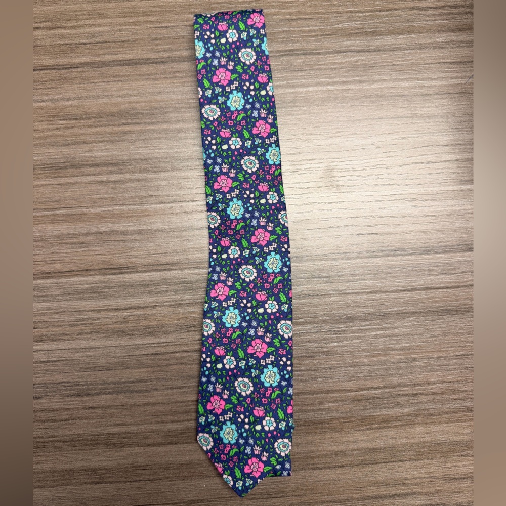 Ralph Lauren Floral Tie - Blue, Pink, Green